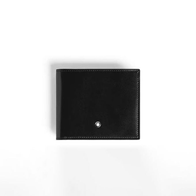 montblanc meisterstück leather 8 card slots bifold wallet #221324